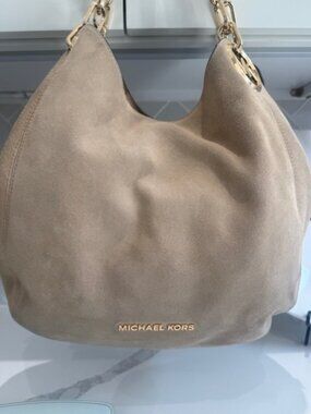 Michael Kors Lillie Suede Shoulder Bag